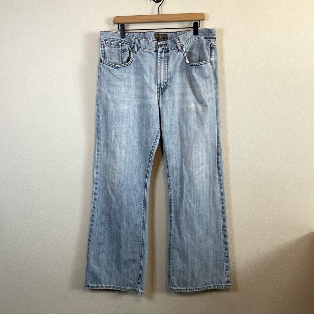 Banana Republic Light Wash Wide Straight Leg Jeans Denim Size 35 x 32